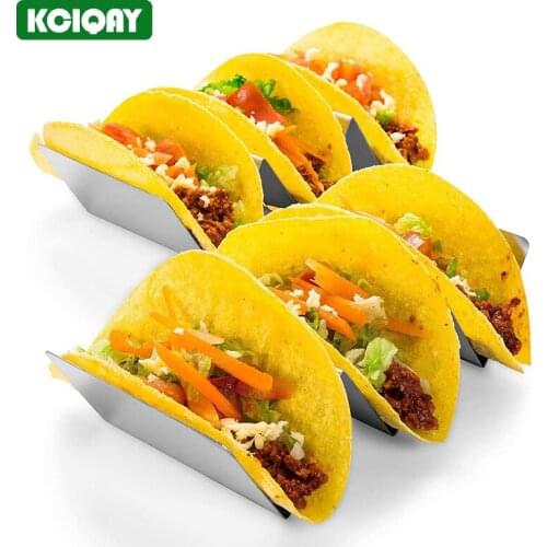 2Pcs Stainless Steel Taco Holder BPA Free Easy Fill Mexican Food Taco Holder Stand Rack For Tacos Tuesday Mexican Celebration