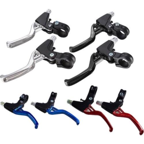 2Pcs Mountain Folding Cycling Bicycle Brake Handle Levers Caliper Gear Tools Mountain Bike Bicycle brake Handle Crank Black