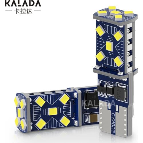 1x Hight Bright Car Led Lights T10 W5W 194 168 501 Canbus Error Free For Auto Clearance Lamps Tail Box Bulbs White Red 12V Diode