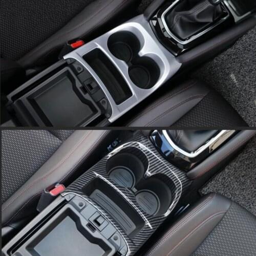 Auto Styling Console Central Front Water Cup Holder Trim ABS Fit For Nissan Qashqai J11 2014 - 2018 2019 Matte / Carbon Fiber