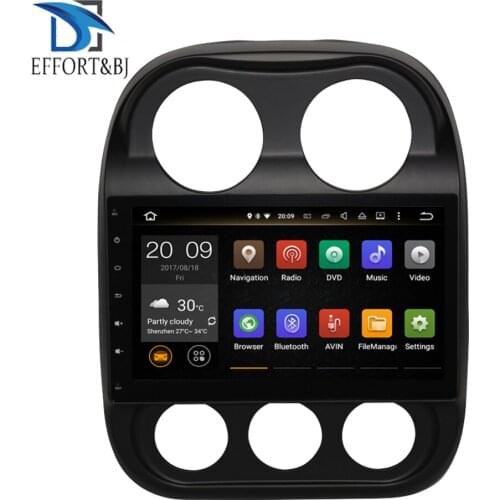 10.1''IPS Screen Android 9.0 Octa Core 4GB RAM Car GPS Navigation For JCOMPASS/COMMANDER/Patriot 2007-2018 Radio Stereo Wifi DAB