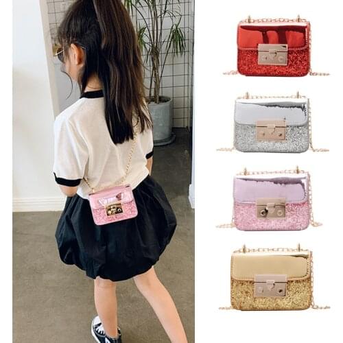 Kids Mini Purses and Handbags Cute Little Girl Leather Crossbody Bags Baby Girls Small Coin Purse Clutch Chain Bag