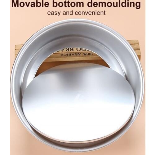 Cheese Cake Mold Round Pan Aluminium Alloy Reusable Removable Bottom Non-stick Mousse Baking Mould