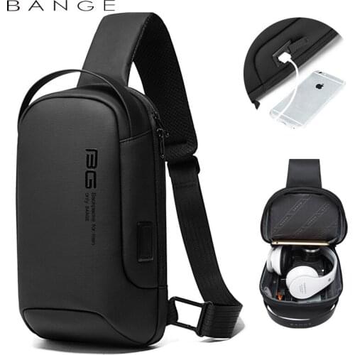 Sports car shape chest bag high-end mens shoulder bag casual business messenger mens Oxford cloth chest bag for men