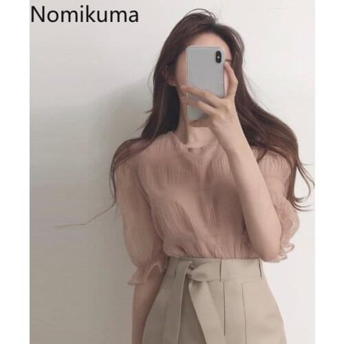 Прозрачные блузки Nomikuma China At AliExpress
