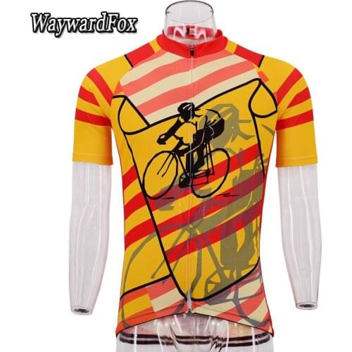 NEW Men Spain team Cycling Jersey Short yellow Cycling Clothing Bike Wear Breathable