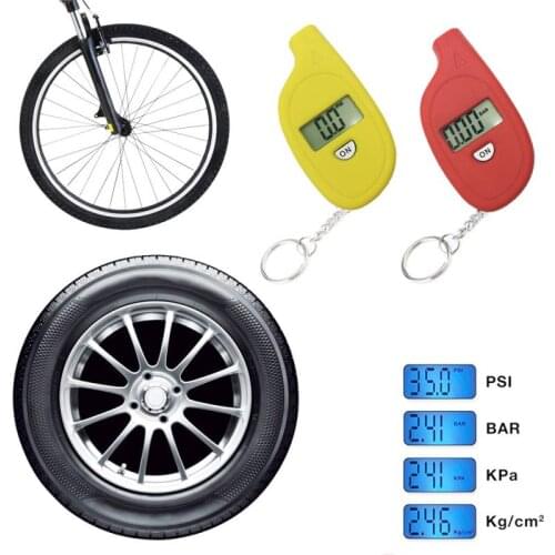 New Mini Key Ring Tire Pressure Gauge High Precision Digital Tire Pressure Gauge Auto Replacement Parts