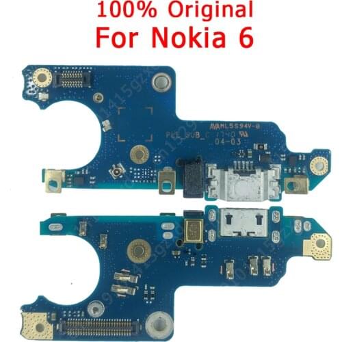 Original USB Charge Board For Nokia 6 Charging Port Charger Flex Cable PCB Dock Connector Replacement Spare parts