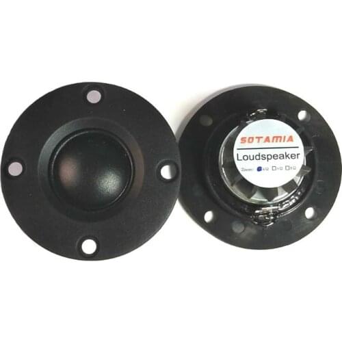 SOTAMIA 2Pcs Audio Portable Speakers Driver High Frequency 20 Core Silk Film Hifi Tweeter Sound Speaker 4 Ohm 15W Home Theater