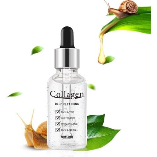 Natural 30ML Collagen Snail Essence Anti-aging Face Serum Whitening Face Skin Care Moisturizing Remove Acne Scars Face Serum