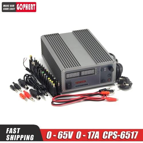 CPS 6517 0-65V 0-17A adjustable DC power supply constant voltage power supply MCU PFC compact laboratory switching power supply