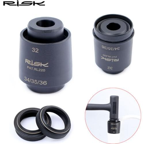 RISK New RL220 Mountain Bicycle 4-in-1 Shock Front Fork Dust Seal Installation Tool Driver Fits 32/34/35/36mm Bike Accessories