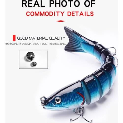 Fishing bait 14 cm 27 g sinking shaking bait bait combined with Crankbait Swimbait 8-section hard bait bait