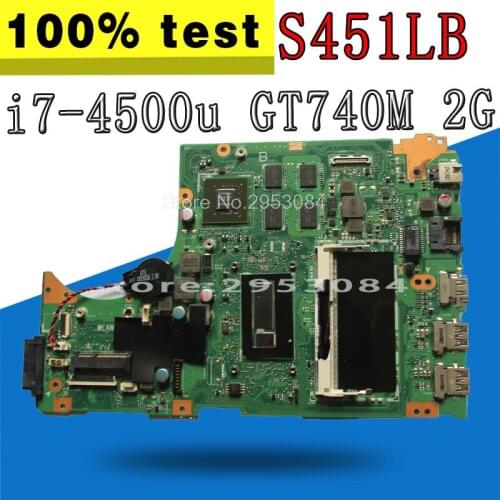 S451lb Motherboard i7-4500u gt740m 2gb For Asus S451 S451L V451 V451L S451LN S451LB Laptop motherboard s451lb Mainboard