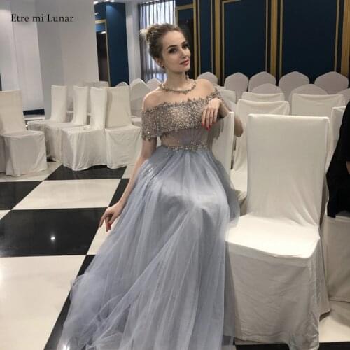 Beading Evening Dresses 2021 Dubai Dress Diamond Sequins Party Wear Dresses For Women Bridesmaid Dresses BLE40828
