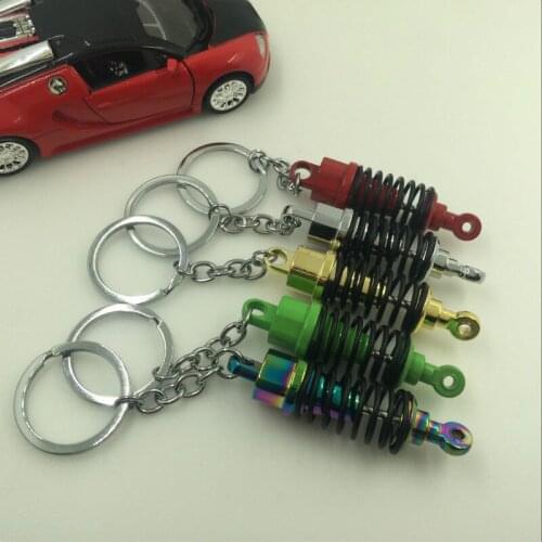 Shock absorber keychain key ring Height. Adjustable. Damper key chain key holder creative portachiavi chaveiro llaveros hombre