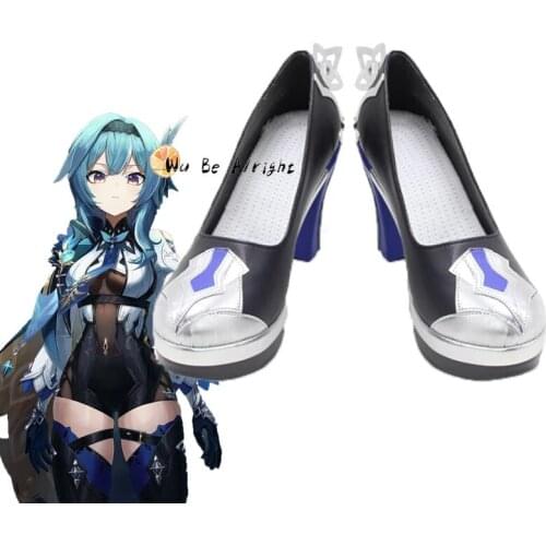 Game Genshin Impact EuLa Cosplay Shoes Boots EuLa Cosplay Wigs Women For Halloween Carnival Party Outfit Custom Made