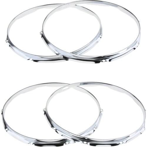 1 Pair Drum Hoop Die Cast Ring Rim for 14inch Snare Drum Replacement Parts