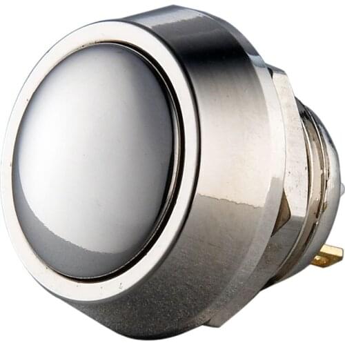 12mm Anti Vandal Momentary Metal Push Button Toggle Switch Pack of 10 pieces