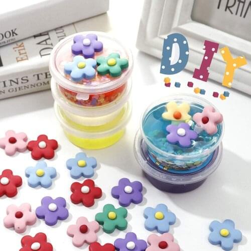 20pcs Small Resin Matte Handmake Artificial Flower Head Wedding Decoration DIY Wreath Gift Box Scrapbooking Craft Fake Flower