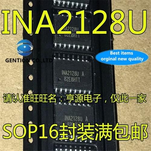 5Pcs INA2128 INA2128UA INA2128U Amplifier chip for dual channel variable gain instrument in stock 100% new and original