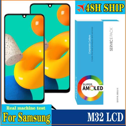 6.4" New Original AMOLED For Samsung Galaxy M32 M325F M325F/DS M325 LCD Display Touch Screen Digitizer Assembly Replacement
