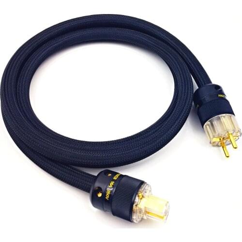 WAudio 10AWG Audiophile Power Cable EU Standard Hifi Power Cord with Schuko Plug and IEC Connector