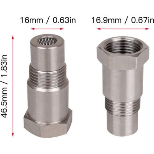 Car CEL Fix Check Engine Light Eliminator O2 Sensor Adapter with Mini Catalyst M18 x 1.5 Auto Replacement Parts