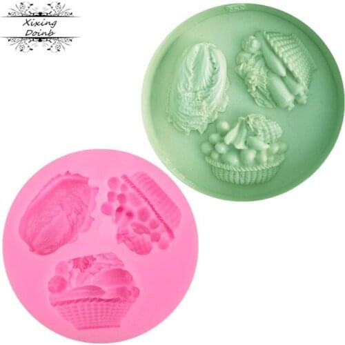 Vegetable shape mold chocolate fudge cake decoration tool DIY Kitchen Baking silica gel mold