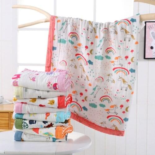 Gauze quilt baby bedding baby blanket soft bath towel summer bamboo fiber