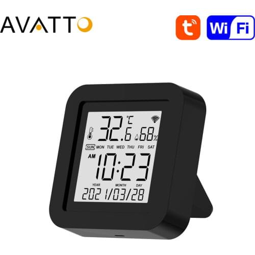 Tuya WiFi IR Remote Control Temperature Sensor for AC TV DVD, Smart Home Universal Infrared Remote Works for Alexa Google Home