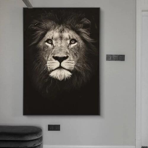 Lion Painting Canvas Painting Art Poster Prints Animal Wall Craft Art Deco Picture African Lion Painting Home Wall Decoration