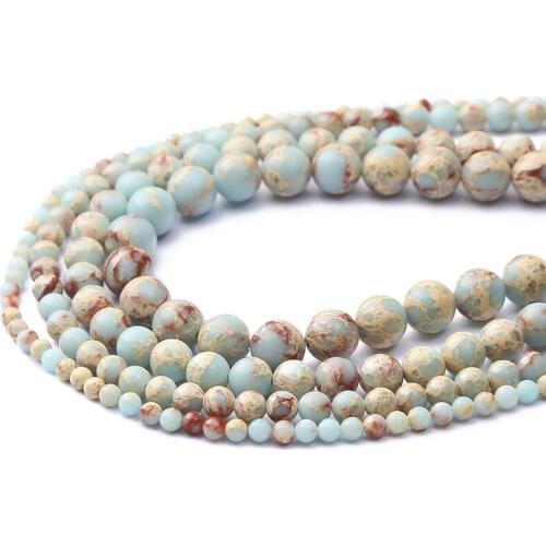 Hot Selling Natural Smooth Shoushan Stone Round Beads For Jewelry Making 4/6/8mm Spacer Beads Diy Bracelet/Necklace Accessories