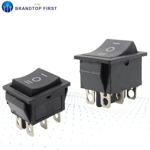 1PCS KCD4 Rocker Switch Power Switch ON-OFF-ON 3 Position 6 Pins 15A 250VAC/ 20A 125VAC
