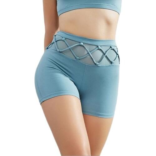 New 2021 Womens Outdoor Sexy High Waist and Buttock Lifting Solid Color Yoga Shorts Fast Dry Sexy Peaches Buttock Leggings