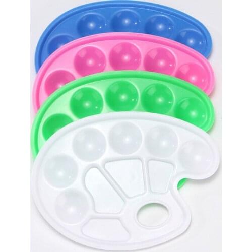 Color ten hole painting plastic palette nail painting color palette DIY graffiti art supplies