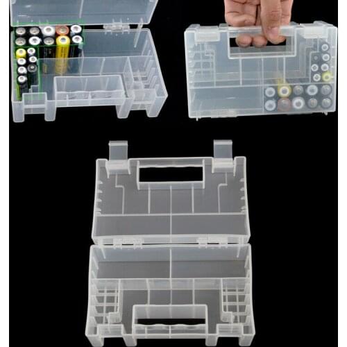 Plastic Case/Organizer/Holder/Container Battery Storage Box for AAA 9V Battery