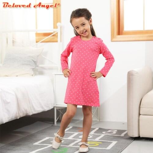 Girl Dress Butterfly Dot Floral Flower Print Dress for Girls Spring Kids Children Clothing Princess Dresses Long Sleeve Clothes