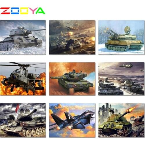 Full 3D War Diamond Painting Tank Diamond Embroidery Crystal Diamond Mosaic Tank Modern Embroidery Crystal Home Decor Gift 6Jh22