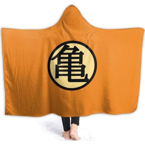 Portable warm flannel Kame Hooded Blanket Anime Comic blankets for Sofa Sherpa Fleece Bedspread Wrap