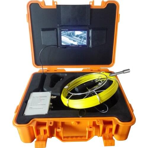 23mm Lens Industrial Endoscope 20M 7"LCD Sewer Pipe Inspection Camera System With 120 Degree View Angle