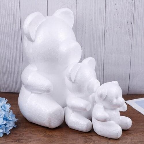 Rose bear flower Bear 15 cm 20 cm size embryo foam roseonly Bear mold foam plastic flower artificial flowers mold