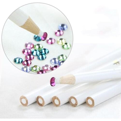 LEARNEVER 1pc Nail Drill Pen Pro Wooden Nail Dotting Pen Point Pencils Tool Art Rhinestones Gems Drill Tools Picking For Na G0G8