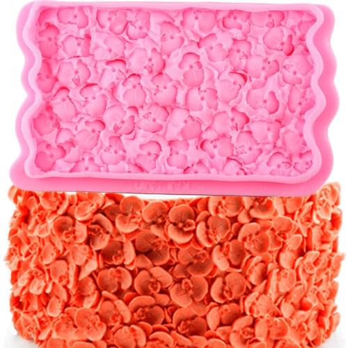 Hydrangea Flower Border Silicone Lace Molds Wedding Cupcake Topper Fondant Cake Decorating Tools Candy Chocolate Gumpaste Moulds
