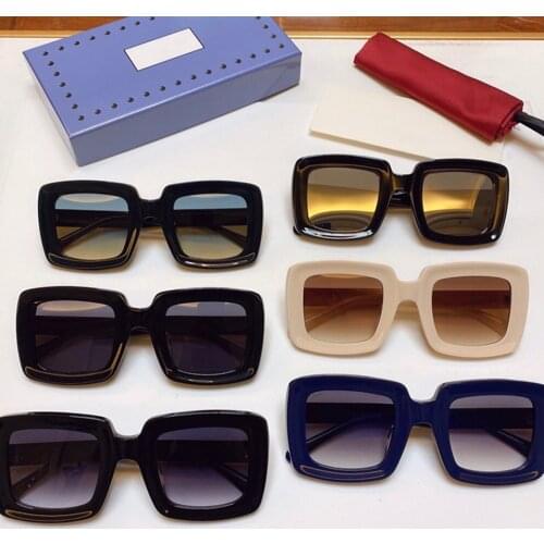 Brand Designer Womens Sunglasses All-Black Sunshade Summer Sunglasses Square Frame Sunglasses Luxury Gift Box Ins Sunglasses