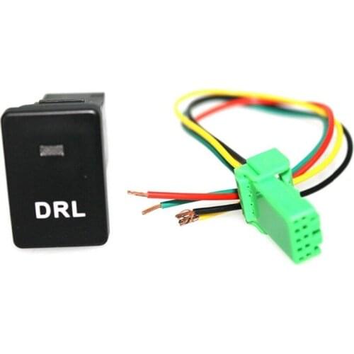 LED Illuminated push Switch On/Off For T o y o t a For RAV4 Prado 150 Landcr DRL switch