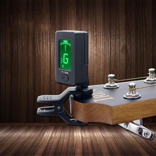 T-100 Portable Guitar Tuner Tuning for Guitar Bass Violin Ukulele