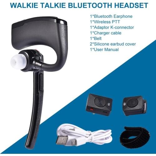 High Quality Wireless Bluetooth 4.0 Headphone M-connector Headset Automatic Matching Earphone Walkie Talkie Built In For PTT Mic