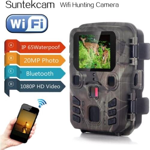 Wifi Hunting Cameras APP Surveillance Wireless Bluetooth Control Wifi301 20MP 1080P Night Vision Wildlife Photo Traps Record
