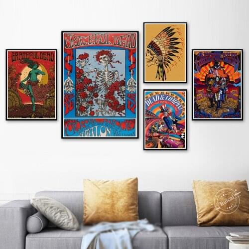 The Grateful Dead Wall Art Posters and Prints High Definition For Living Room Home Decoration